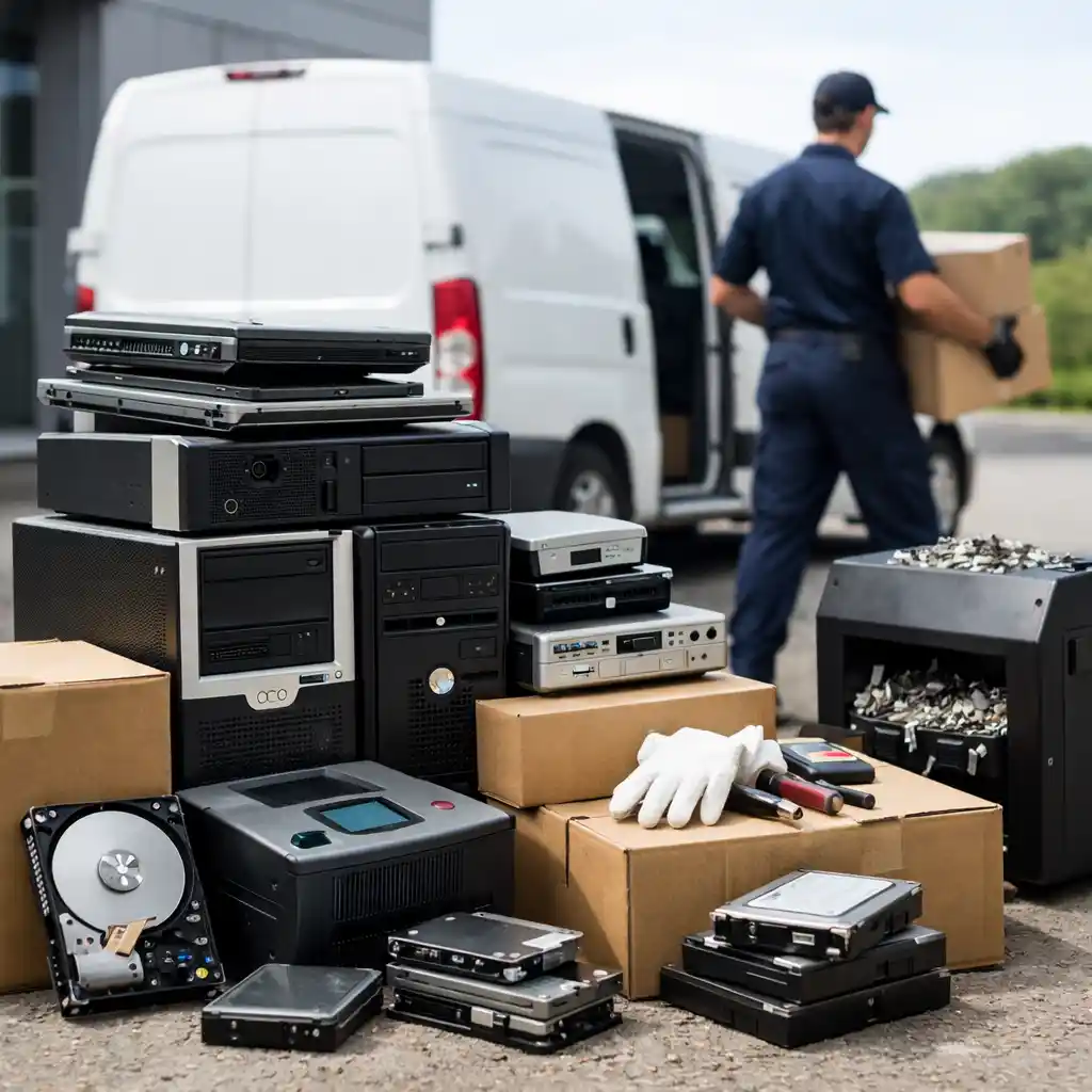 パソコンの安心処分・データ消去付きの引き取り業者